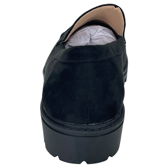 Journee Collection Erika Black Microsuede Womens Loafers Size 12M - Picture 4 of 9